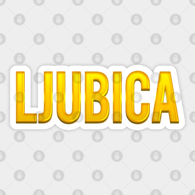 Ljubica Name Sticker by xesed